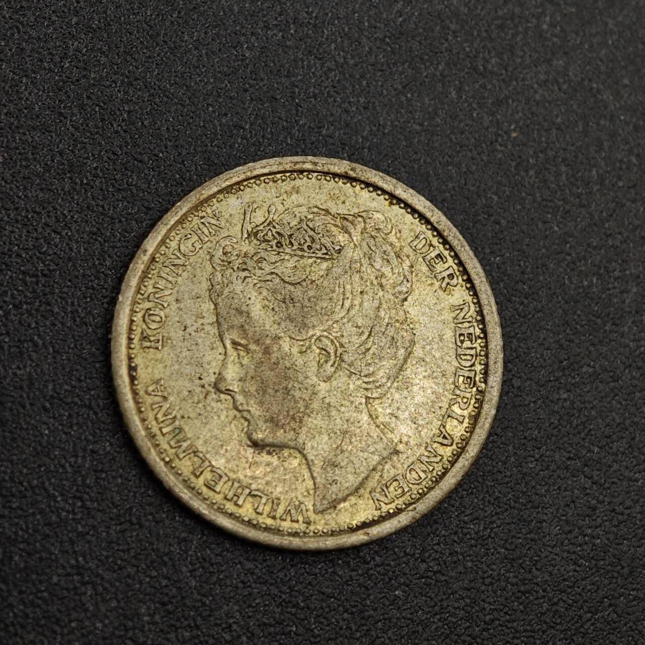 【淘币小摊】实时拍第八百零二拍   散币场   满百包邮可预留二周 每周一统一发货   荷兰1905年威廉明娜女王10分银币