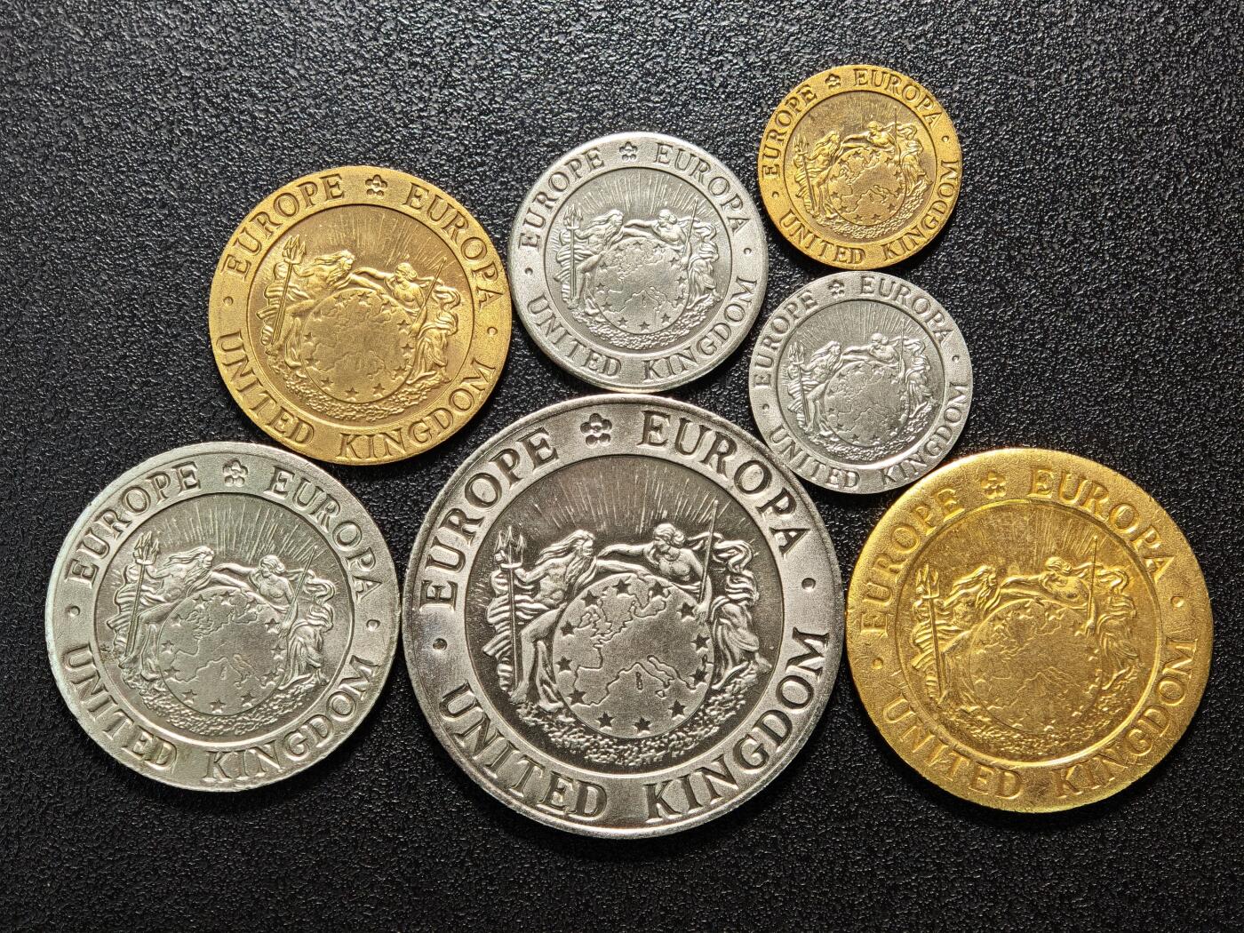 【德藏】世界币章拍卖第154期（拍品征集中~欢迎藏友联系） 7枚一组 1992年 英国套币