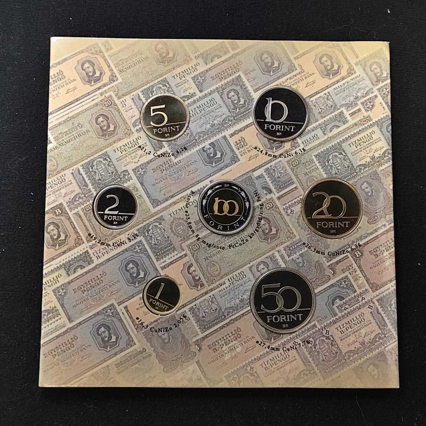 【全场包邮】纯粹捡漏拍479场（免费代拍第16场） 【稀少】匈牙利2002年官方精制套币-含柯苏特百年精制双色币-量3000