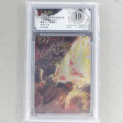 龙虎卡牌六四场 （无佣金，周六结拍，欢迎送拍） - 【编号25】粗闪评级卡 玄卡阁 子木-魔张飞 10G