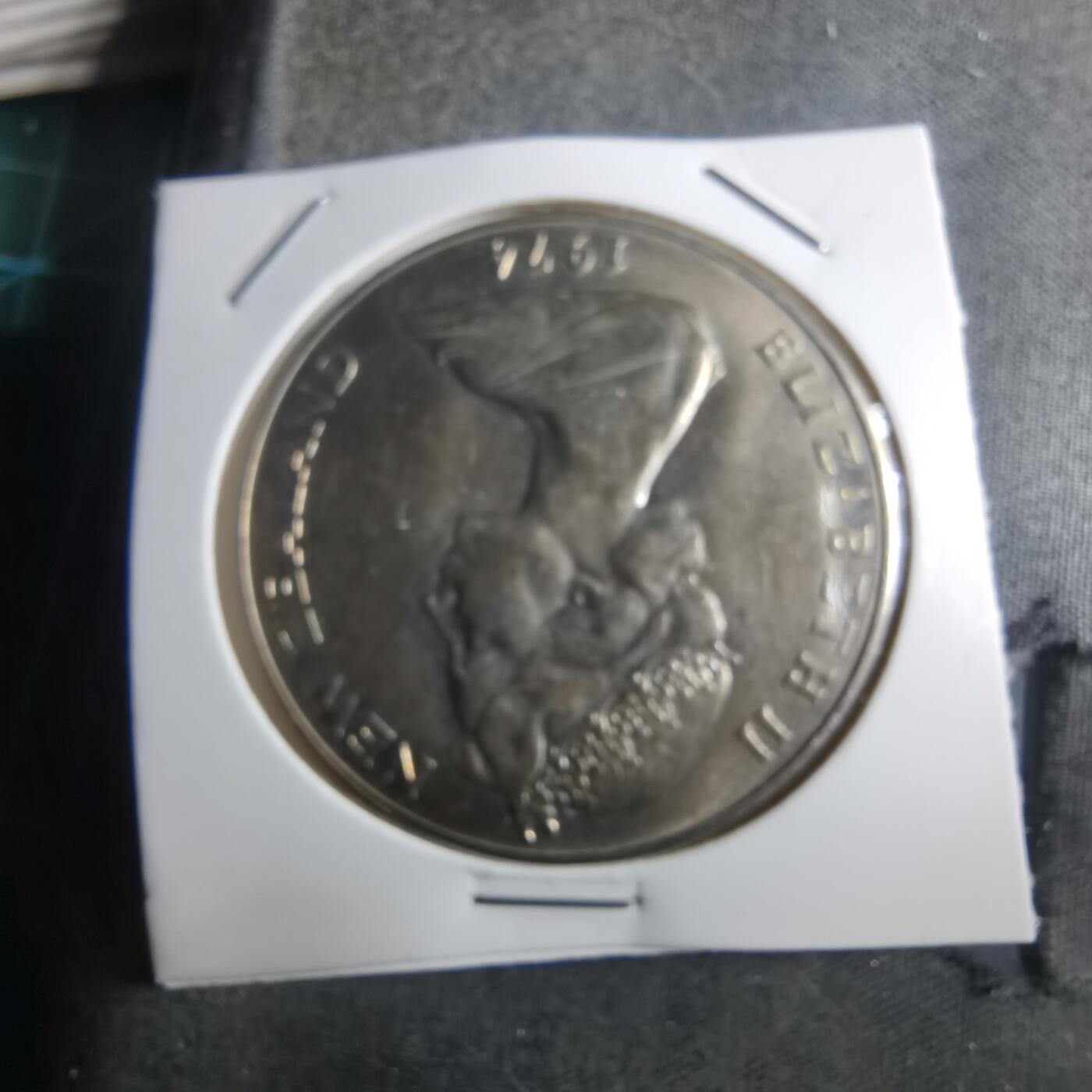 沼泽如烟--第910场 新西兰1974年一元纪念币