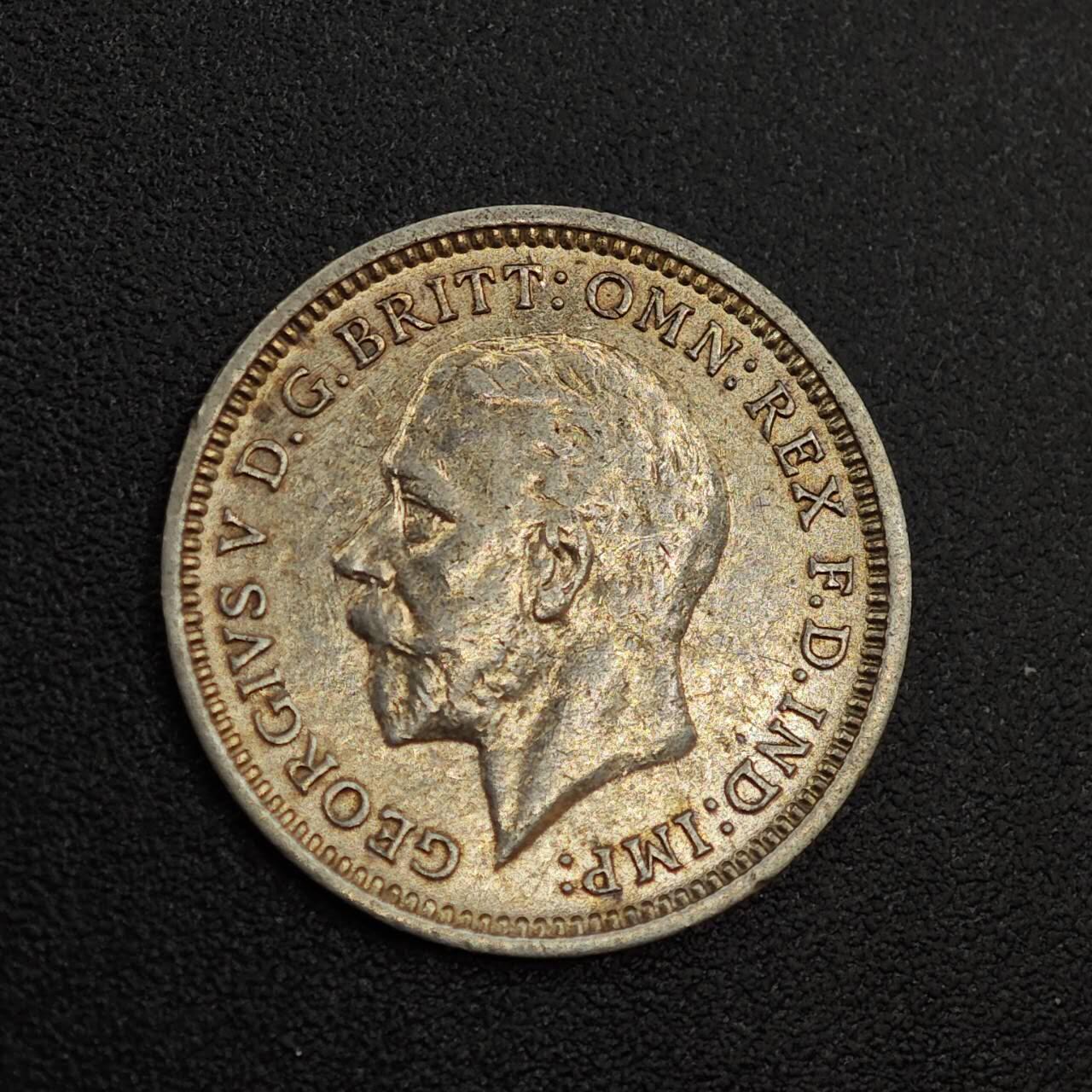 【淘币小摊】实时拍第八百零二拍   散币场   满百包邮可预留二周 每周一统一发货   英国1935年乔治五世3便士银币