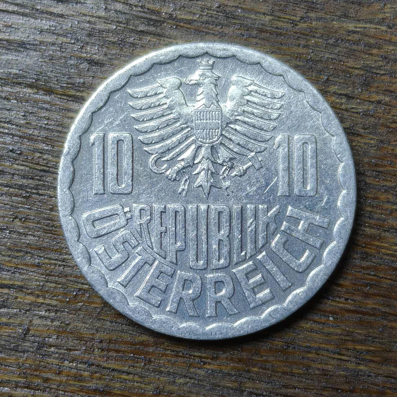 【铜匠收藏】★第132场★散币场，无佣金，30包邮。不满30元，支付5元运费。《接受代拍 代送NGC评级》 奥地利 1993年 10格罗申 铝币