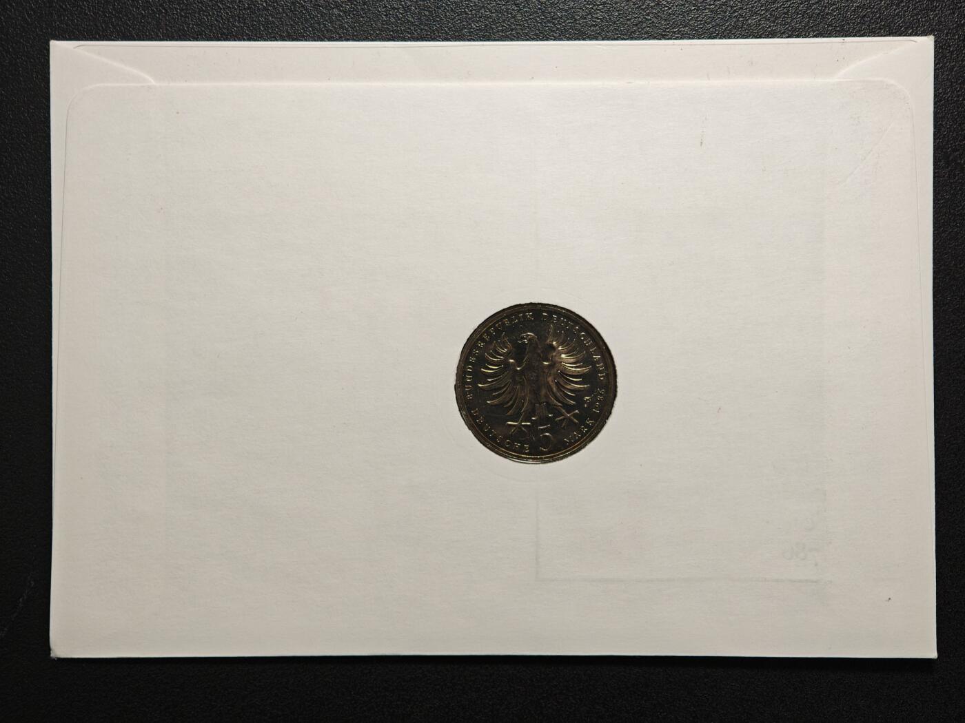 【德藏】世界币章拍卖第154期（拍品征集中~欢迎藏友联系） 3枚一组 德国马克邮币封 装帧精美