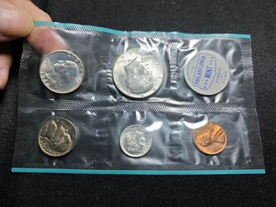 KK钱币收藏小铺 （套币 好品/批量散币 银币）专场  2月预留时间 周末发货 -  1964美国官方清年套币 含3枚高银银币！