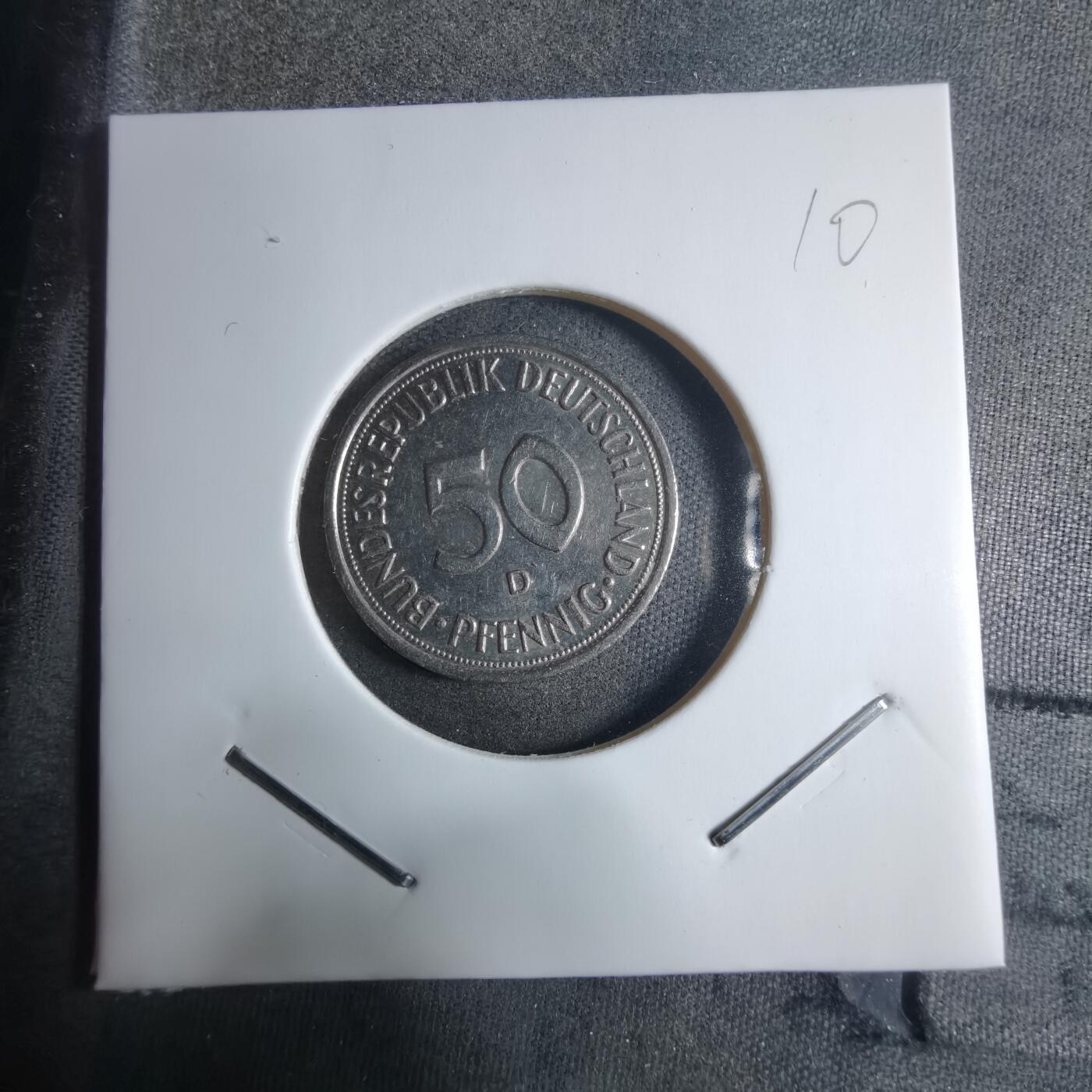 沼泽如烟--第909场 德国1989年50芬尼