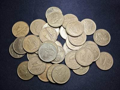 KK钱币收藏小铺 （套币 好品/批量散币 银币）专场  2月预留时间 周末发货 -  希腊50德拉克马一组34枚