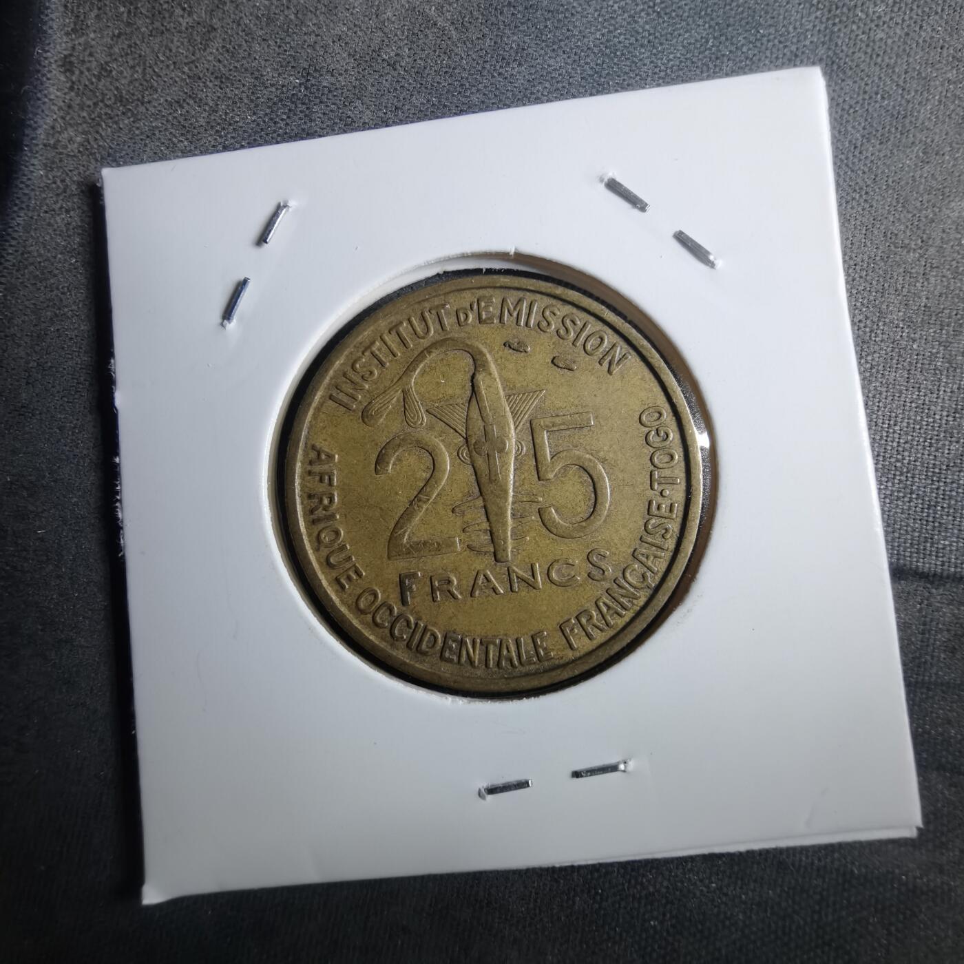 沼泽如烟--第910场 法属多哥1957年25法郎