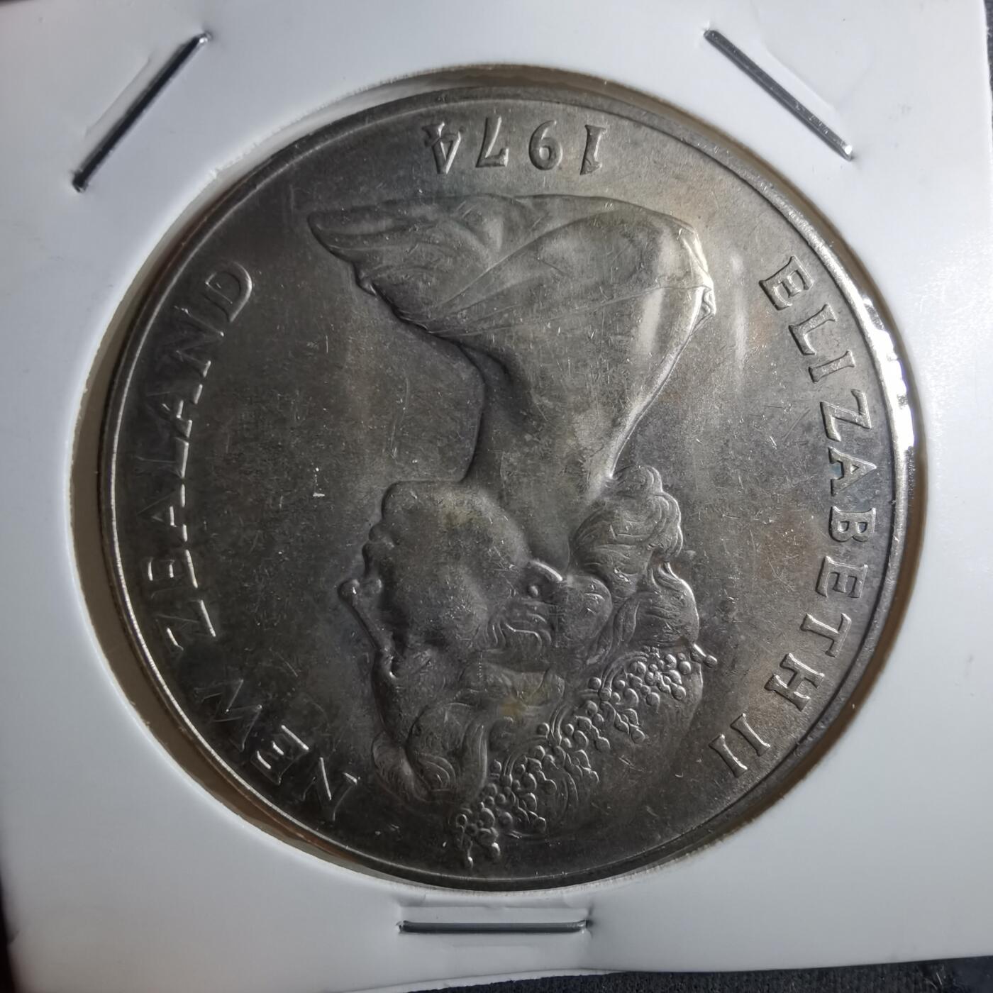 沼泽如烟--第910场 新西兰1974年一元纪念币