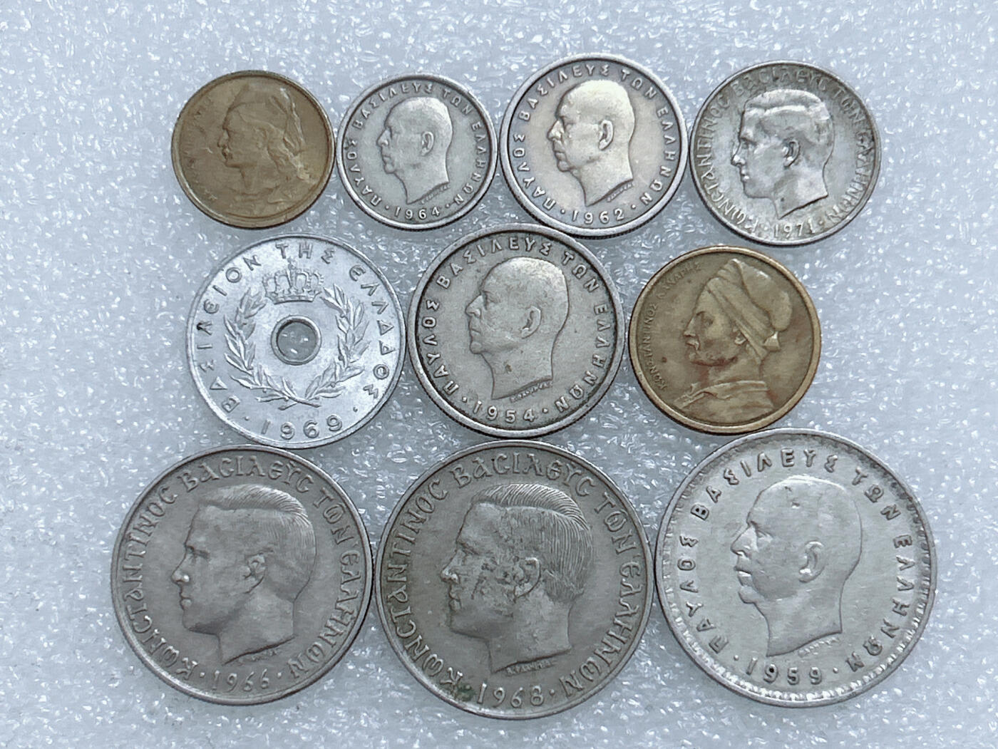 第一海外回流一元起拍收藏 散集专场  第270期 希腊不同面值硬币 10枚