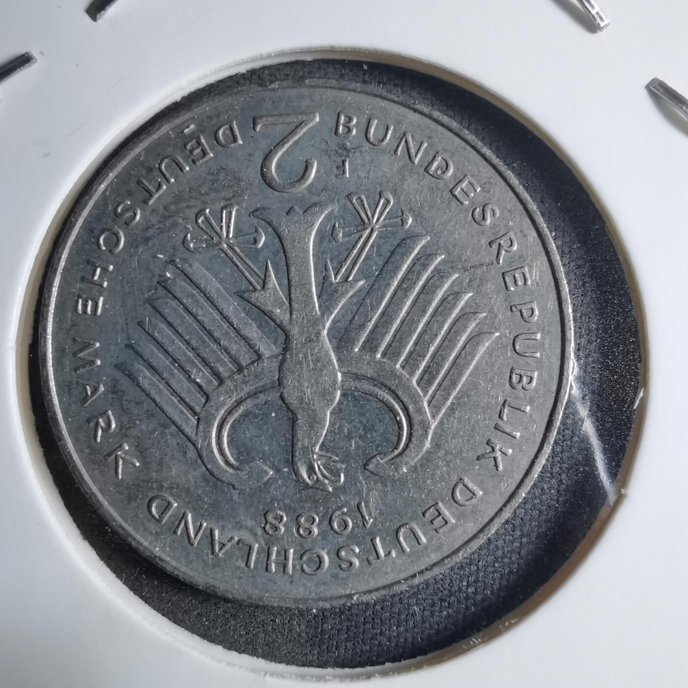 沼泽如烟--第909场 德国1988年2马克