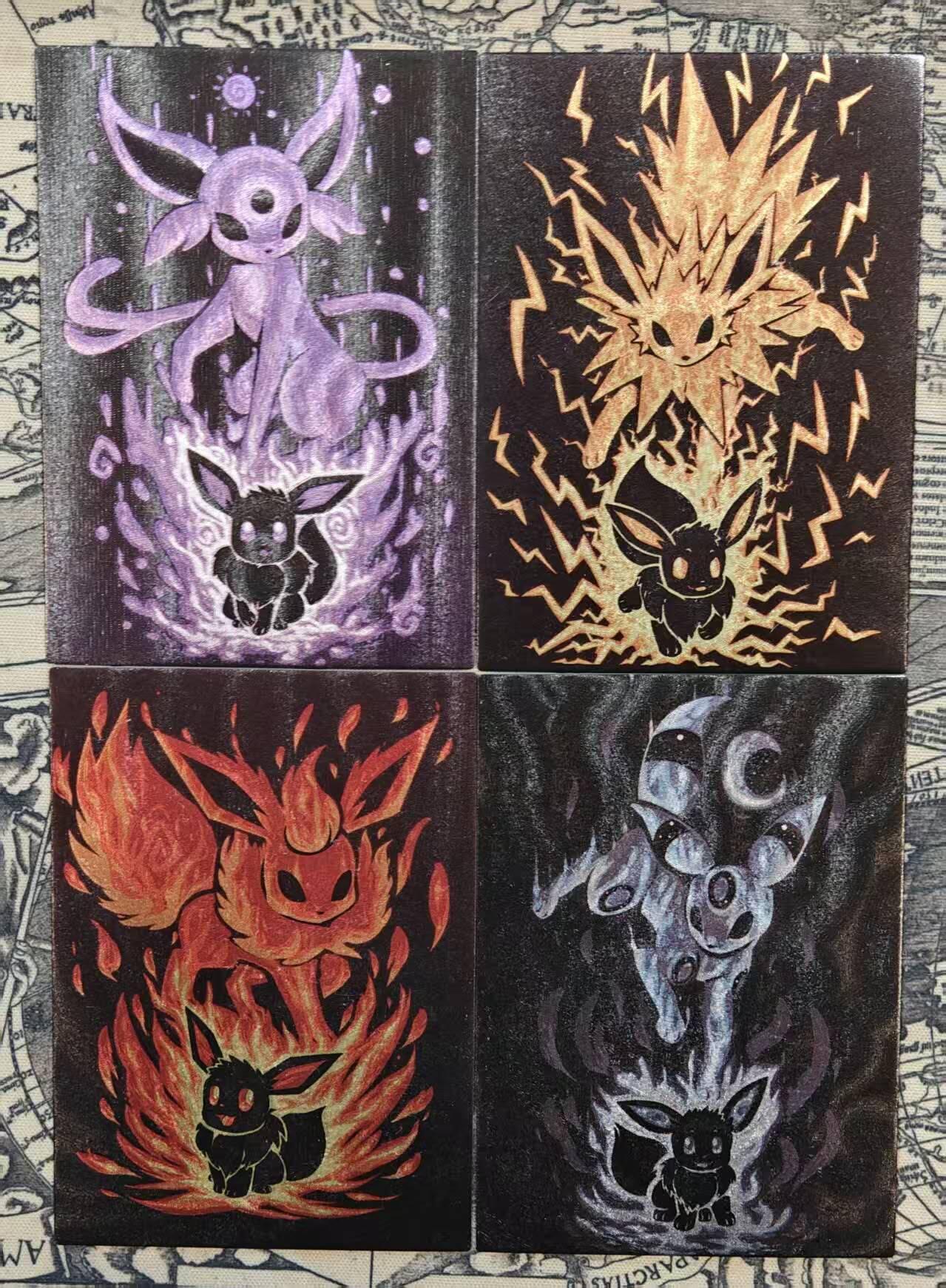 龙虎卡牌六四场 （无佣金，周六结拍，欢迎送拍） 粗闪4张 宝可梦