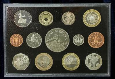 【雨安】【直播拍卖】【世界币章115期-裸币】2025-11-21 周五 19:30 保真 - [现代套币] Great Britain 英国 套币 精制套币 2006年