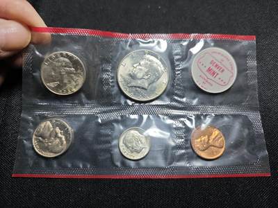KK钱币收藏小铺 （套币 好品/批量散币 银币）专场  2月预留时间 周末发货 -   1964美国官方清年套币 含3枚高银银币！