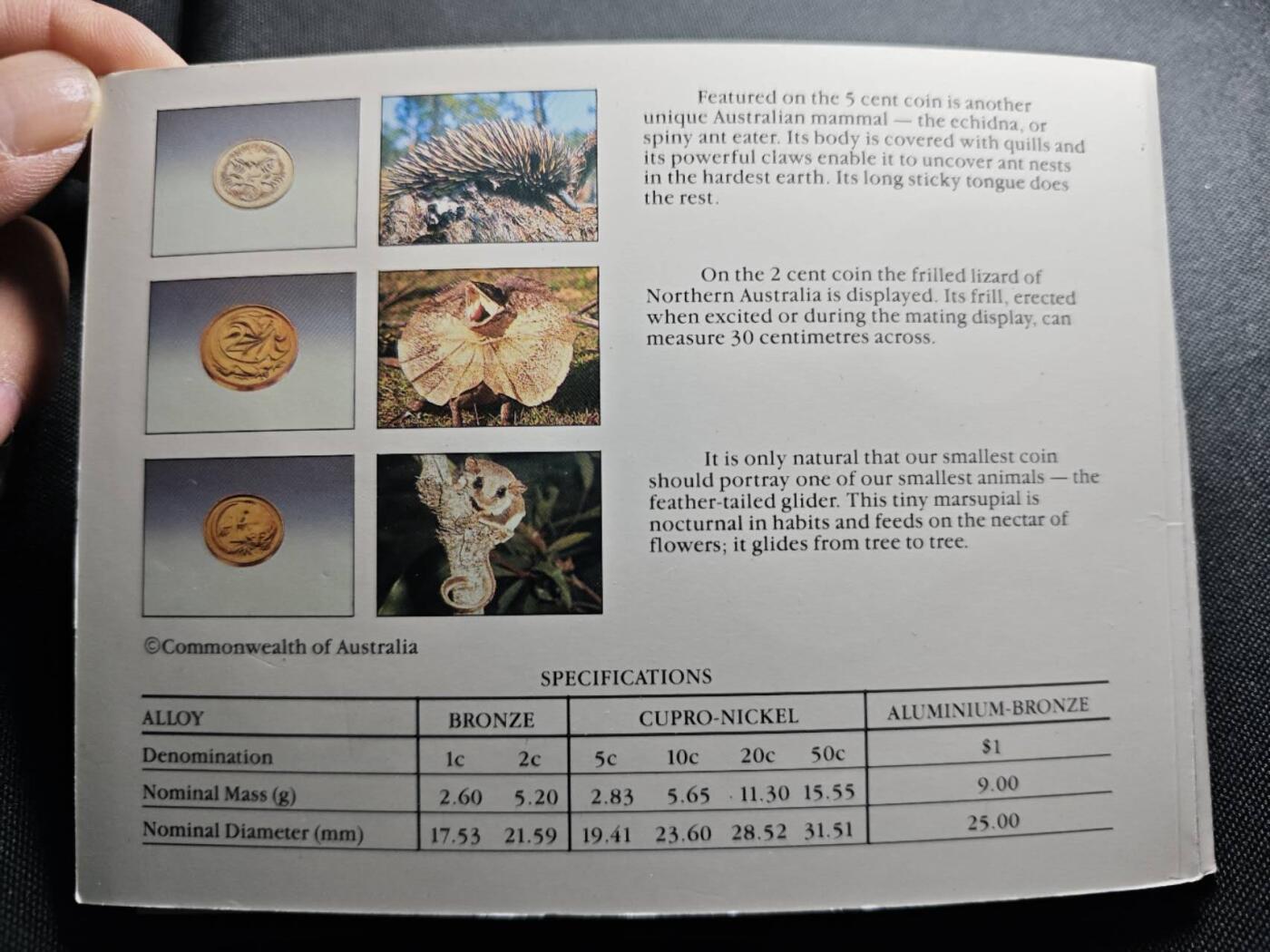 KK钱币收藏小铺 （套币 好品/批量散币 银币）专场  2月预留时间 周末发货  1985澳大利亚清年一套