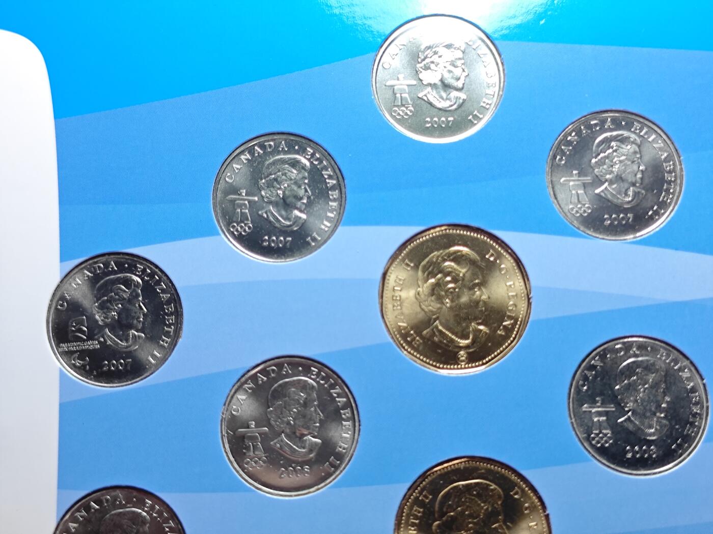 KK钱币收藏小铺 （套币 好品/批量散币 银币）专场  2月预留时间 周末发货  加拿大奥运纪念套币 含14枚纪念币