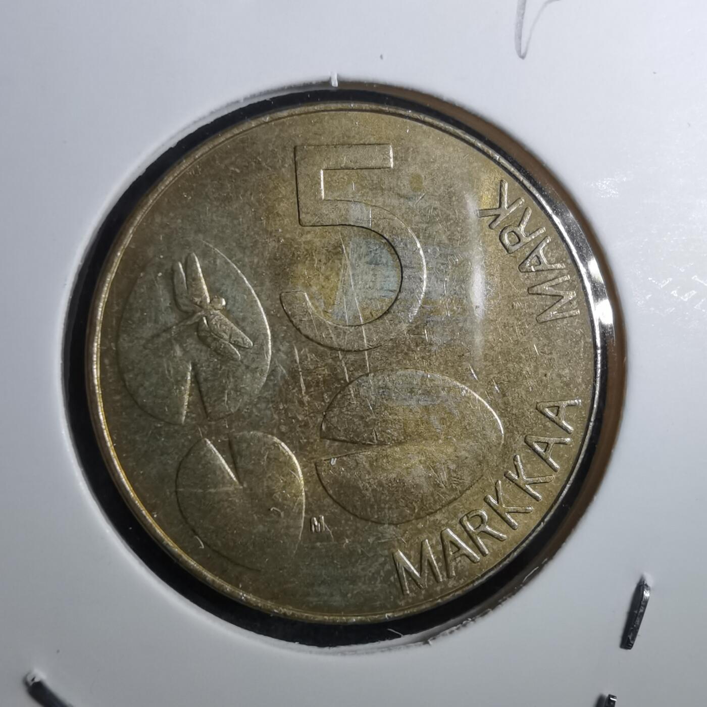 沼泽如烟--第910场 芬兰1993年5马克