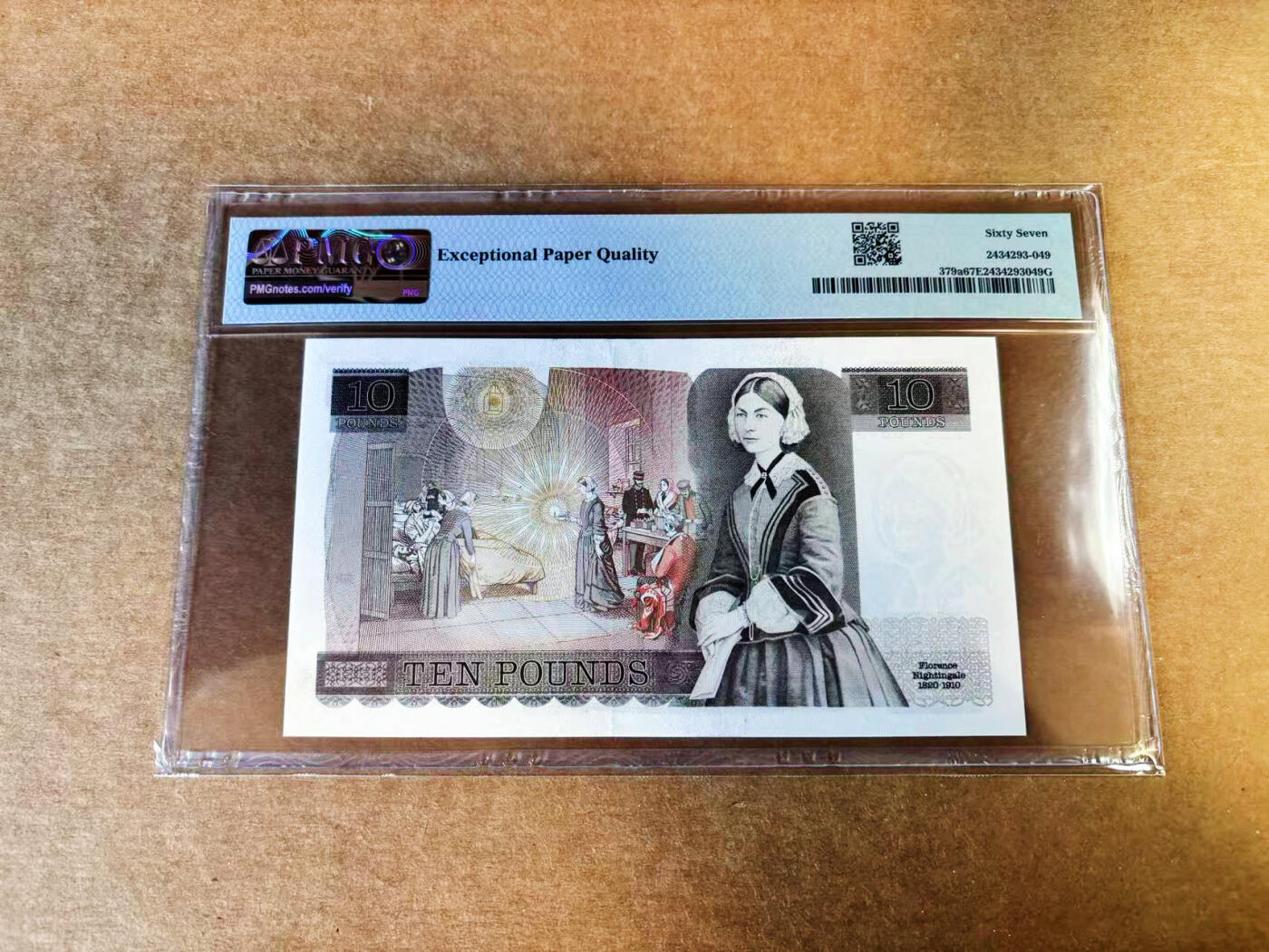 【Blue Auction】世界纸币精拍第753期——18级TOP拍卖/信誉/品质/专业/高效💫 【a版】英国 1975-80年10镑 PMG67EPQ 