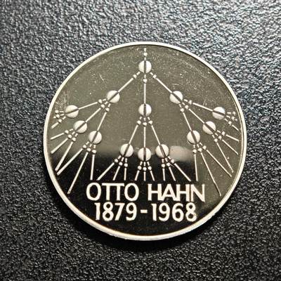 【德藏】世界币章拍卖第154期（拍品征集中~欢迎藏友联系） - 1979年 德国化学家奥托·哈恩诞辰百年5马克纪念镍币 直径约：29mm；重约：10g