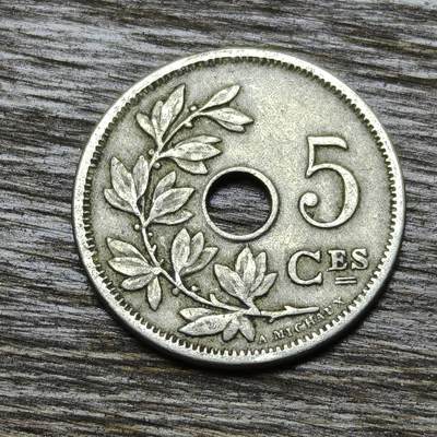 【铜匠收藏】★第132场★散币场，无佣金，30包邮。不满30元，支付5元运费。《接受代拍 代送NGC评级》 - 比利时 1905年 5分