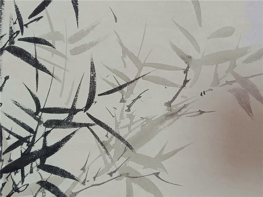 16、王炯智国画竹子图软片138×34【323】