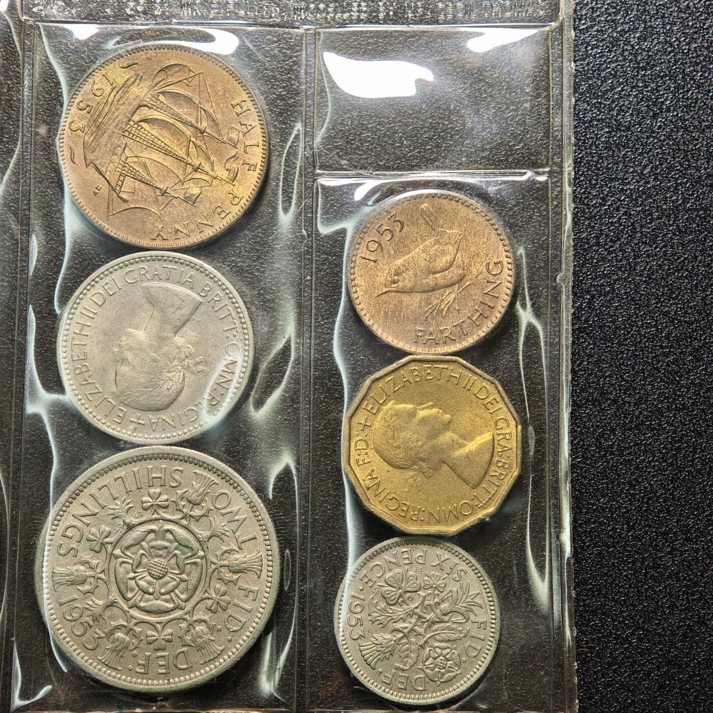 【德藏】世界币章拍卖第154期（拍品征集中~欢迎藏友联系） 9枚一组 1953年 英国套币
