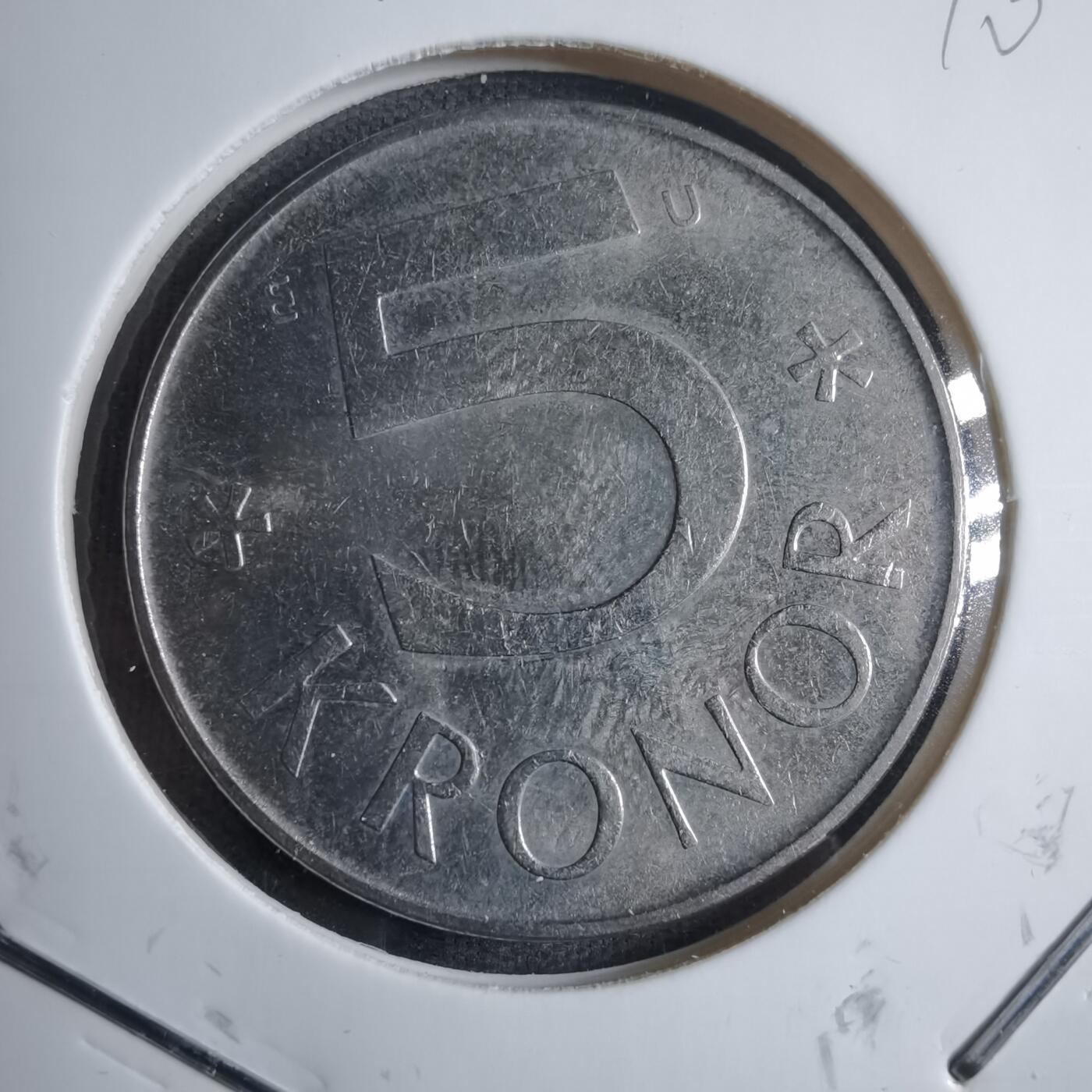 沼泽如烟--第909场 瑞典1985年5克朗