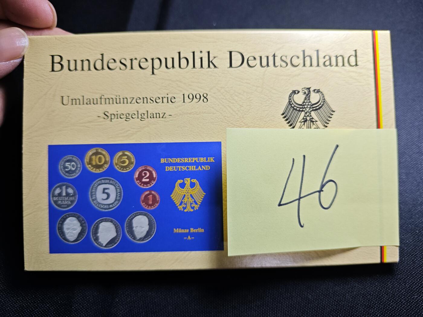 KK钱币收藏小铺 （套币 好品/批量散币 银币）专场  2月预留时间 周末发货  1998德国清年精制套币