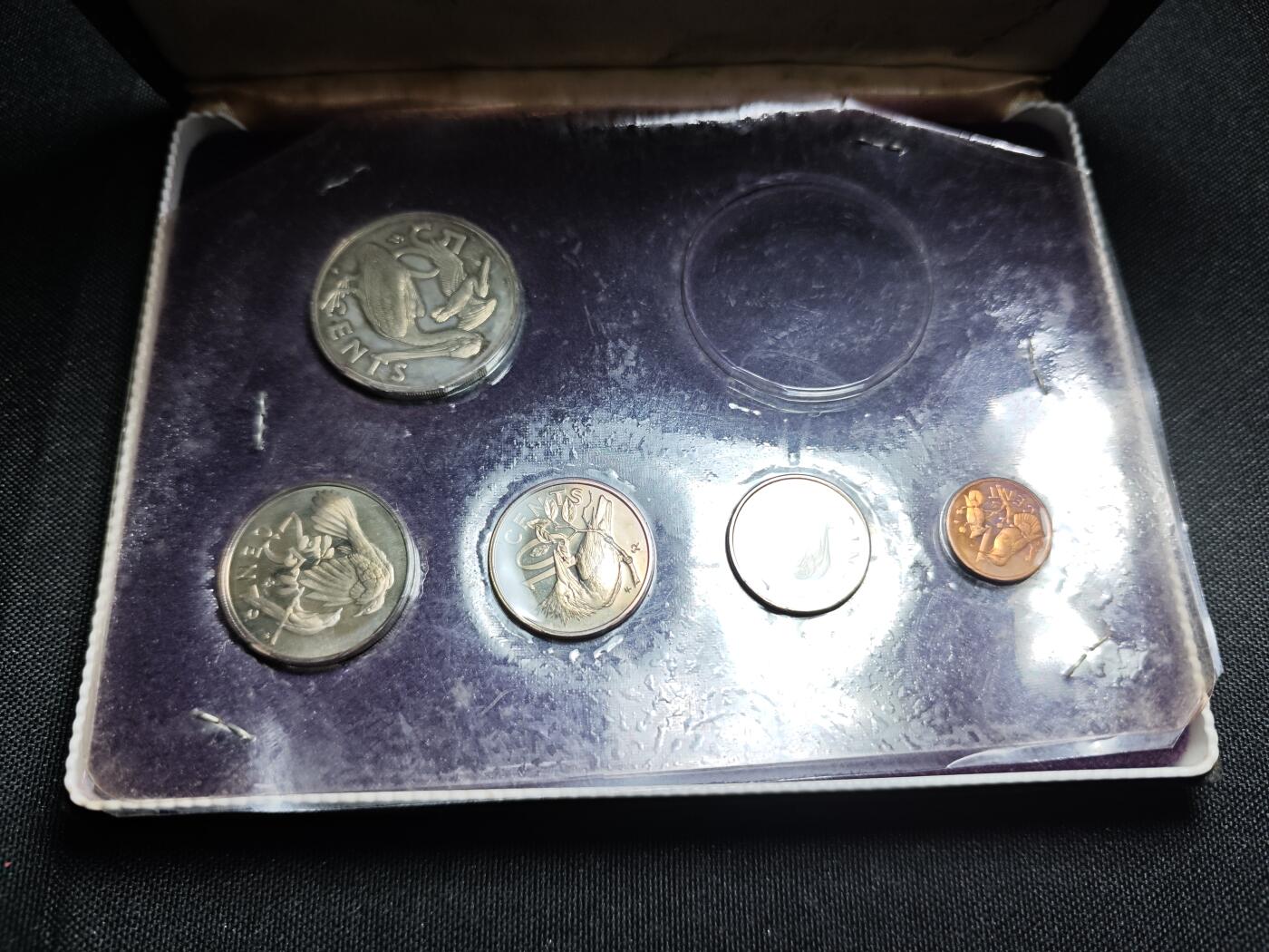 KK钱币收藏小铺 （套币 好品/批量散币 银币）专场  2月预留时间 周末发货  1973维尔京群岛大小面值清年精制一套