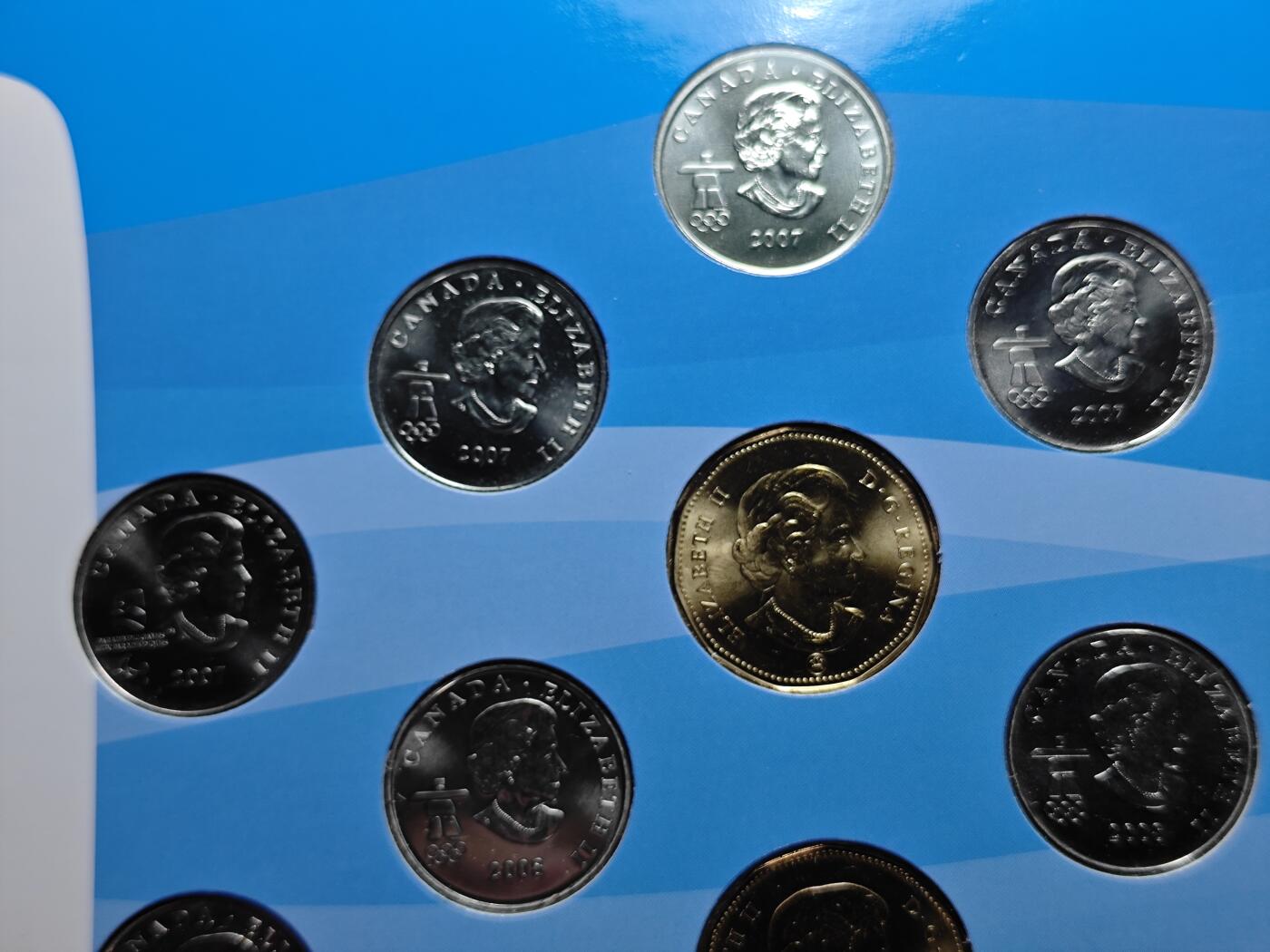 KK钱币收藏小铺 （套币 好品/批量散币 银币）专场  2月预留时间 周末发货  加拿大奥运纪念套币 含14枚纪念币