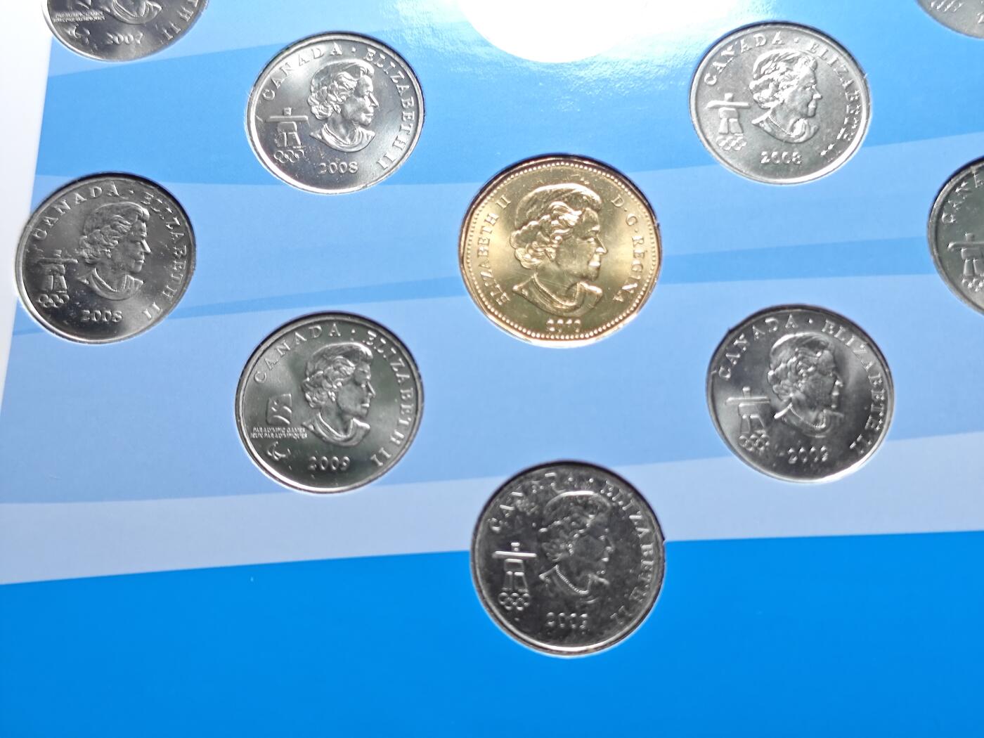 KK钱币收藏小铺 （套币 好品/批量散币 银币）专场  2月预留时间 周末发货  加拿大奥运纪念套币 含14枚纪念币