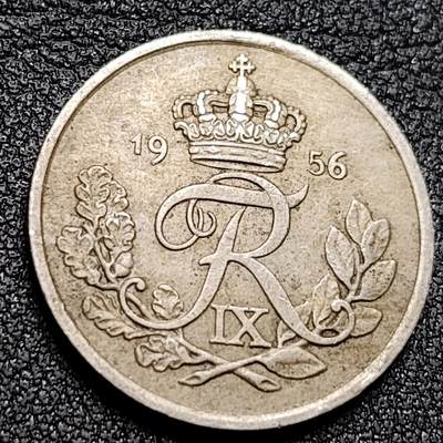 泉币菌-第134场-精品福利场 - 丹麦1956年25欧尔 铜镍 23mm
