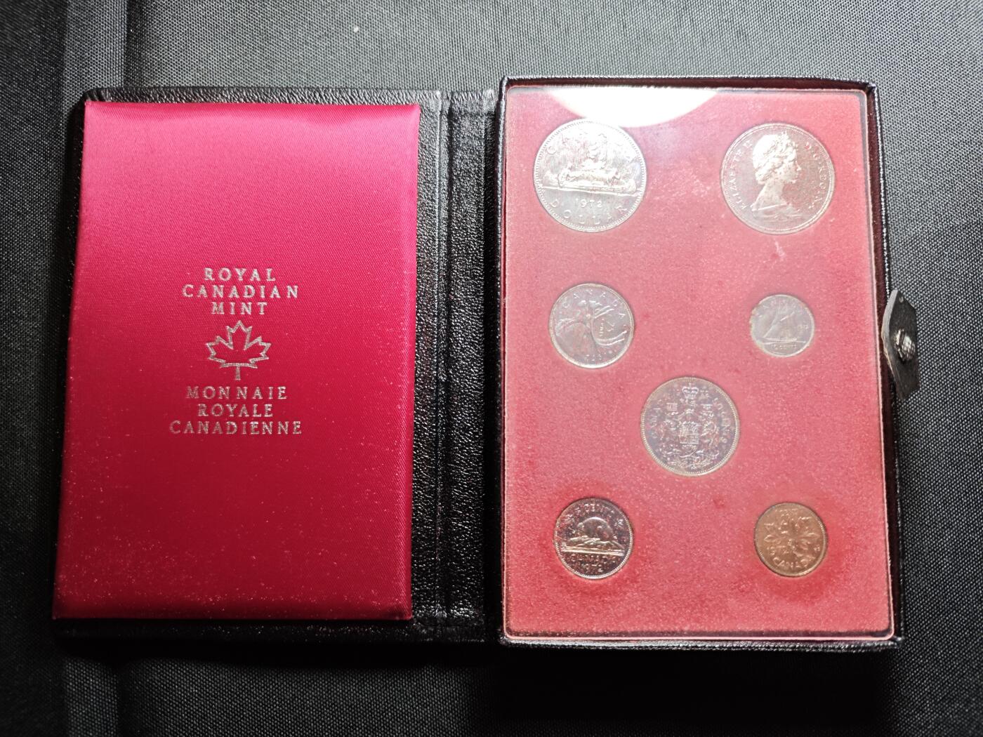 KK钱币收藏小铺 （套币 好品/批量散币 银币）专场  2月预留时间 周末发货  1972加拿大套币 含2枚大一元镍币