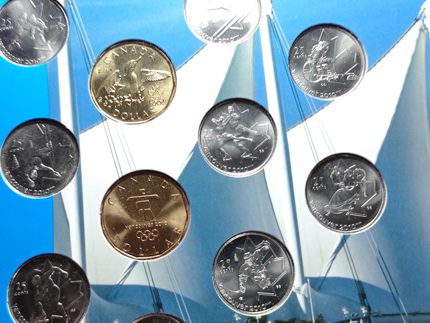 KK钱币收藏小铺 （套币 好品/批量散币 银币）专场  2月预留时间 周末发货  加拿大奥运纪念套币 含14枚纪念币
