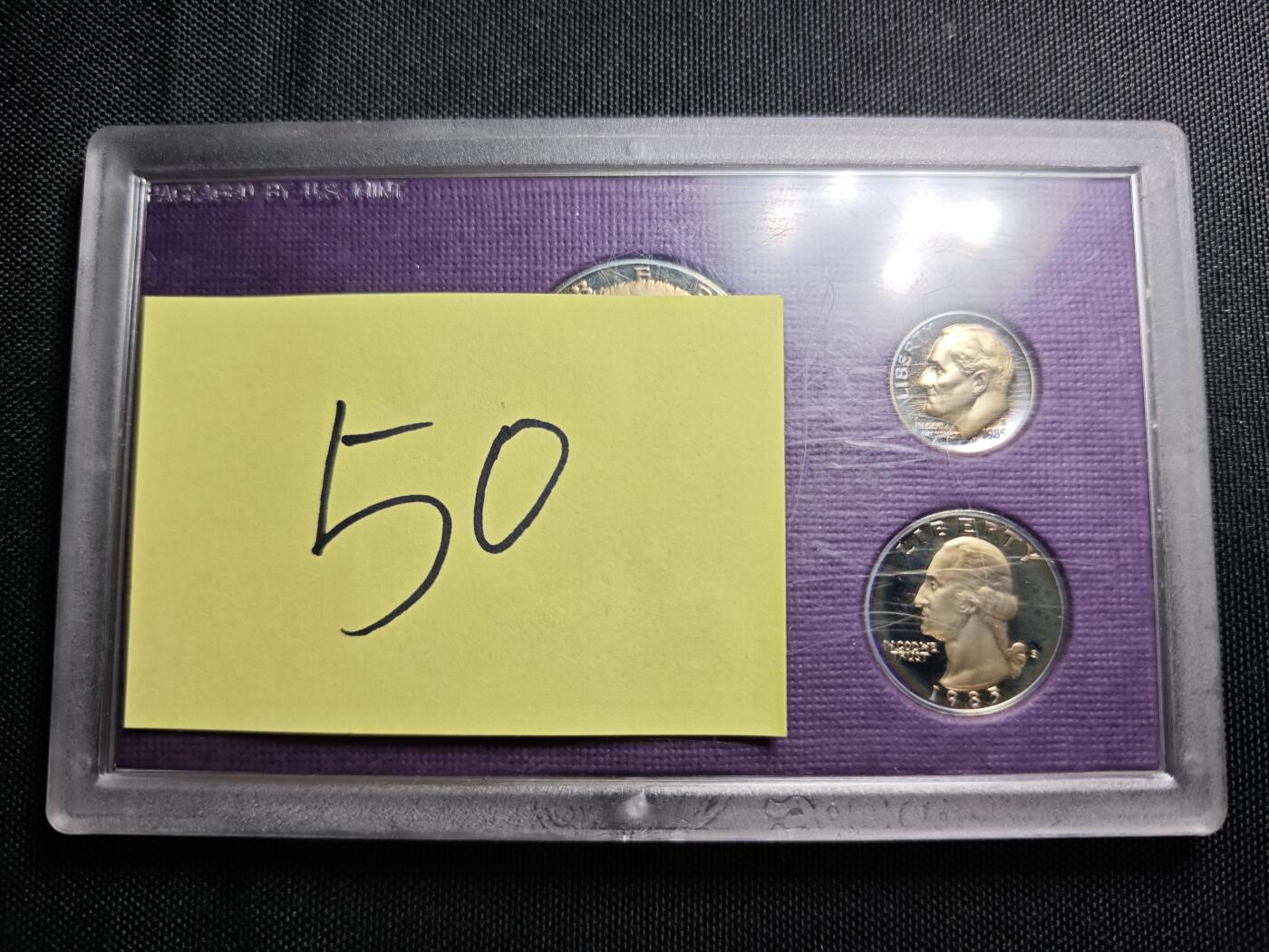 KK钱币收藏小铺 （套币 好品/批量散币 银币）专场  2月预留时间 周末发货  1985美国大小面值清年精制套币