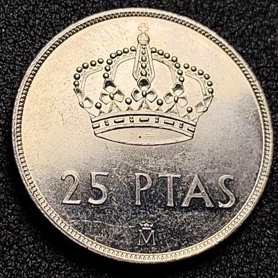 泉币菌-第134场-精品福利场 - 原光 早期西班牙硬币.阿方索十二世头像.25比塞塔硬币.26.5mm