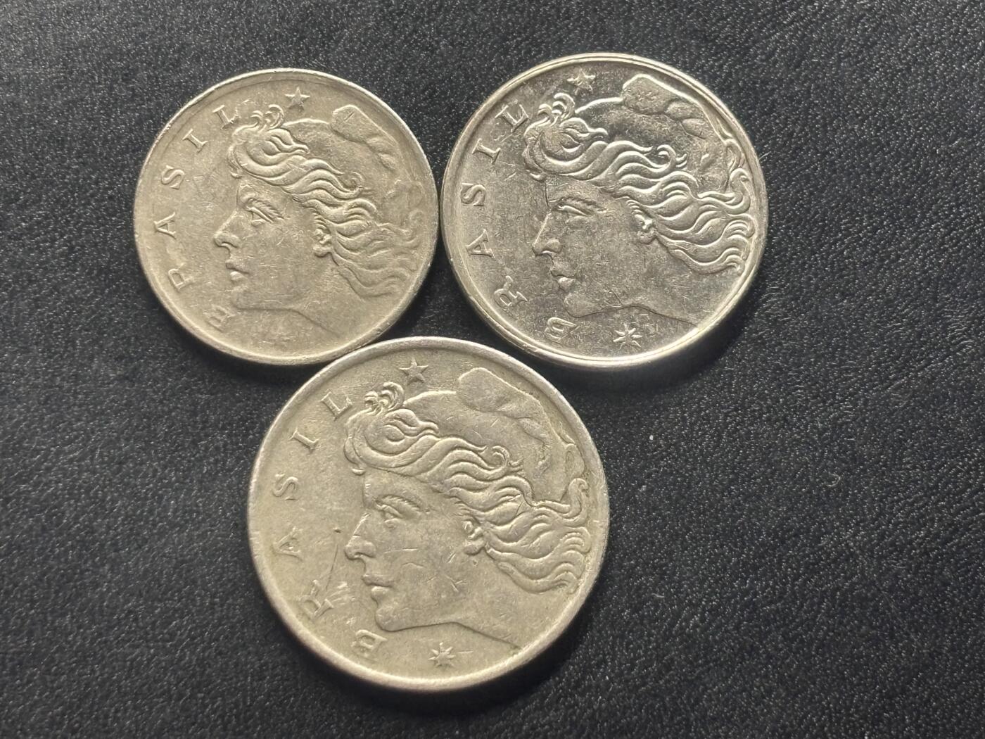 邮泉阁限时拍卖第三十六场 美洲硬币专场（硬币在国外。请付邮费6元。） 巴西1970年3枚