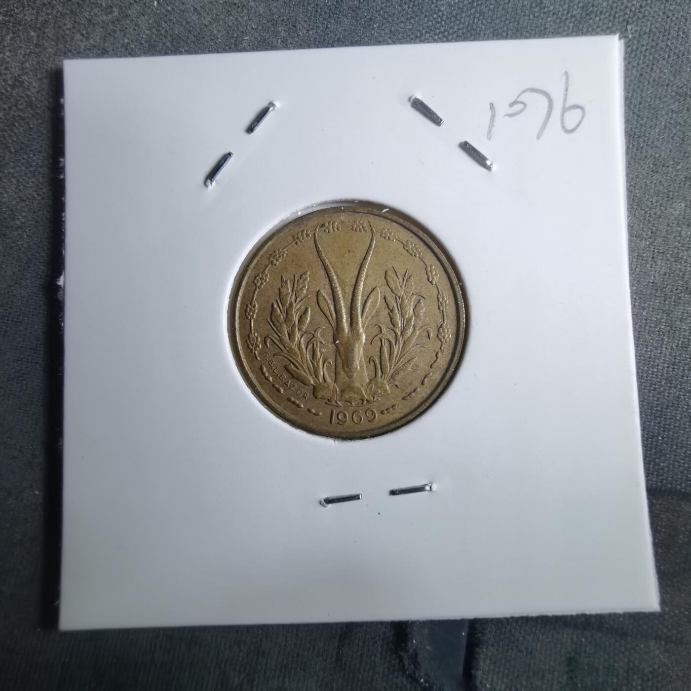 沼泽如烟--第910场 西非1969年5法郎