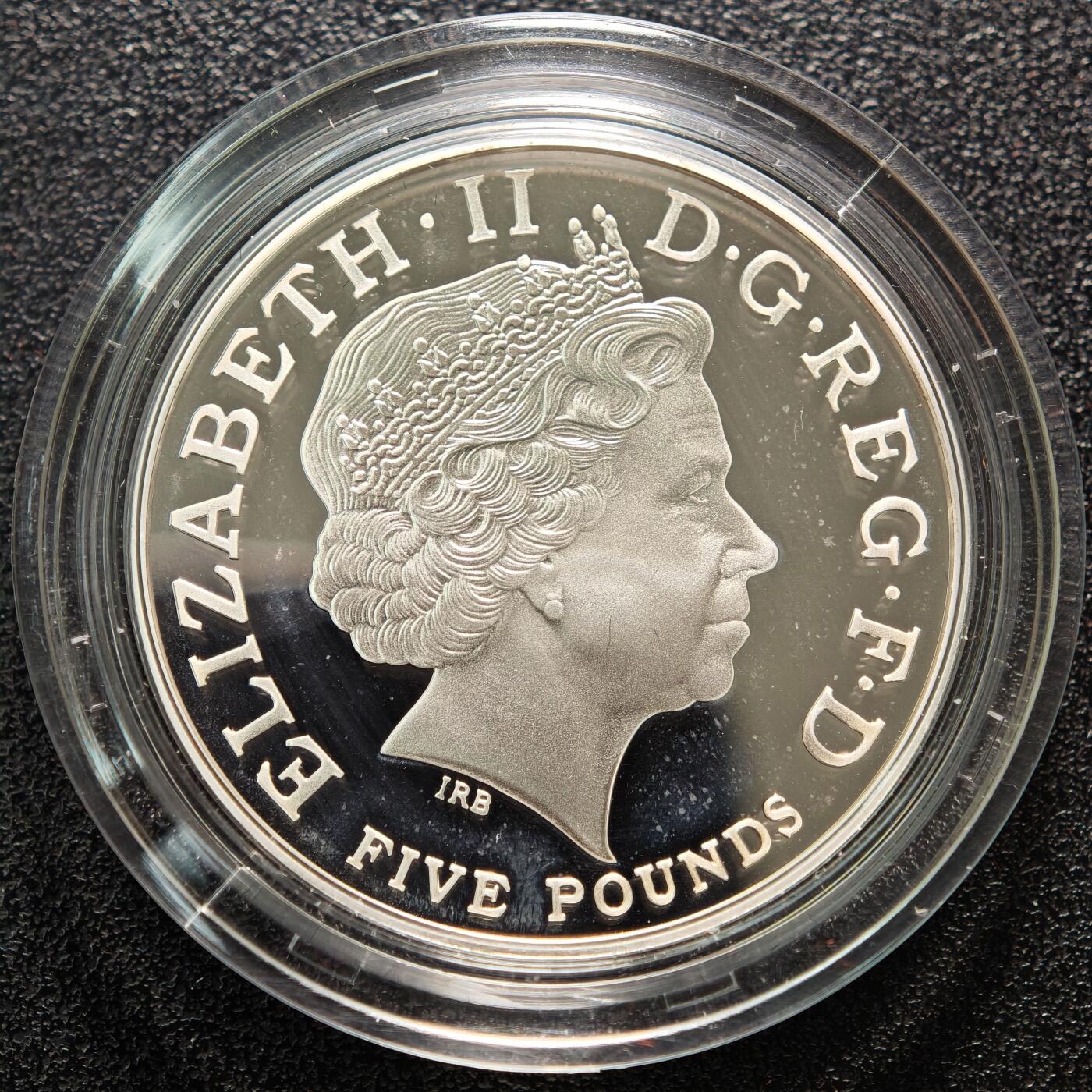 【德藏】世界币章拍卖第154期（拍品征集中~欢迎藏友联系） 2013年 英国伊丽莎白二世女王加冕60周年纪念银币 原盒 原证书