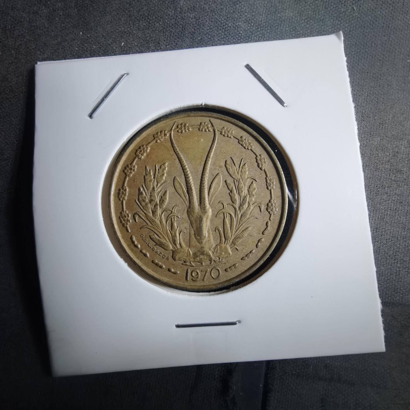 沼泽如烟--第910场 西非1970年25法郎