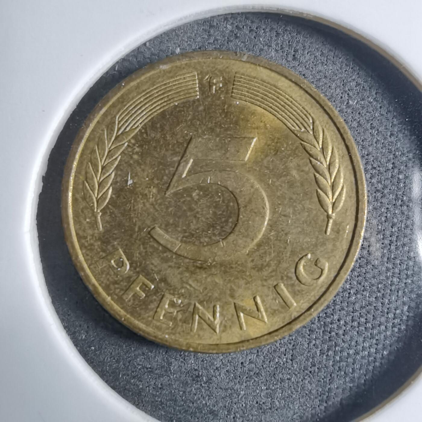 沼泽如烟--第909场 德国1989年5芬尼