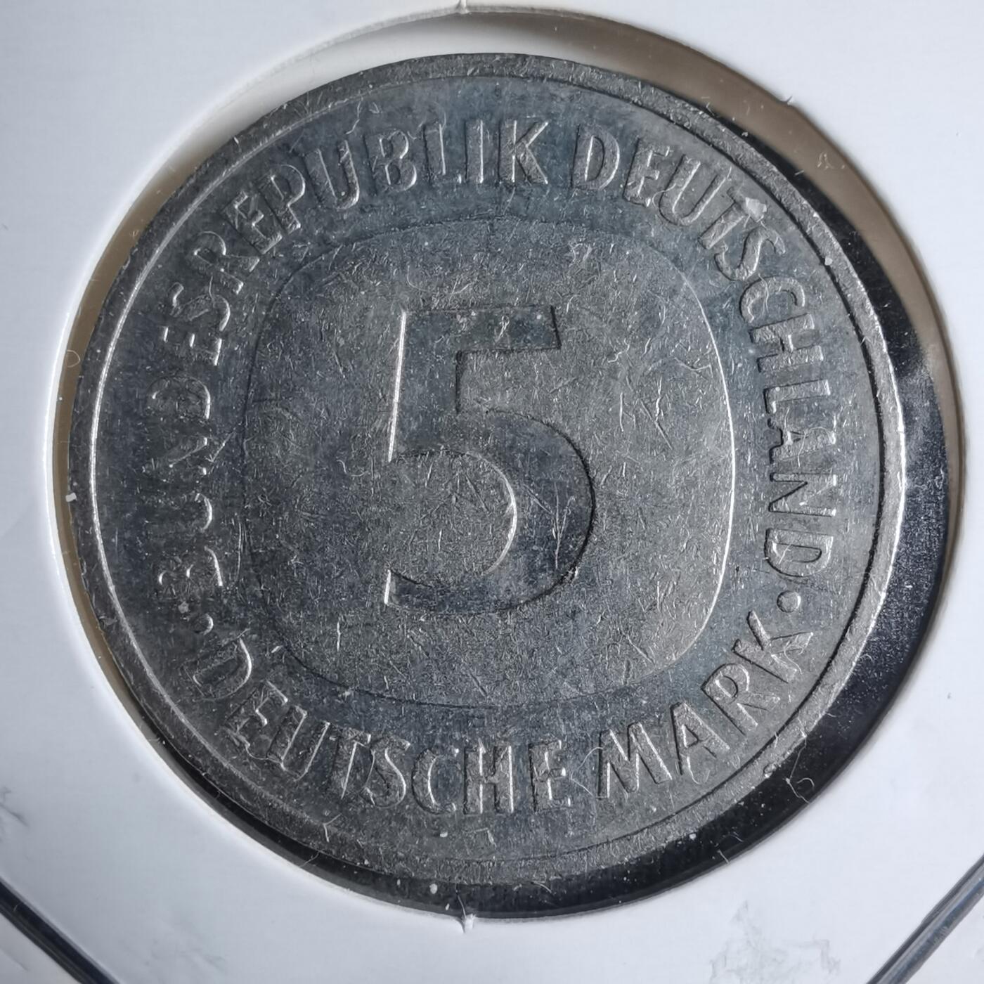 沼泽如烟--第909场 德国1989年5马克