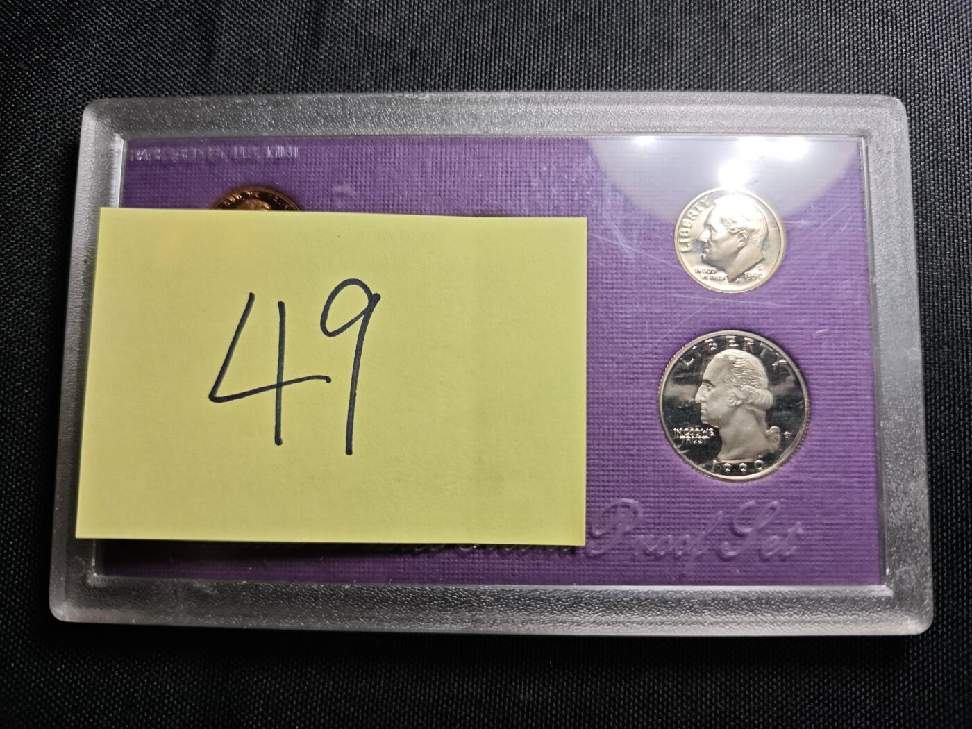 KK钱币收藏小铺 （套币 好品/批量散币 银币）专场  2月预留时间 周末发货  1990美国大小面值清年精制套币