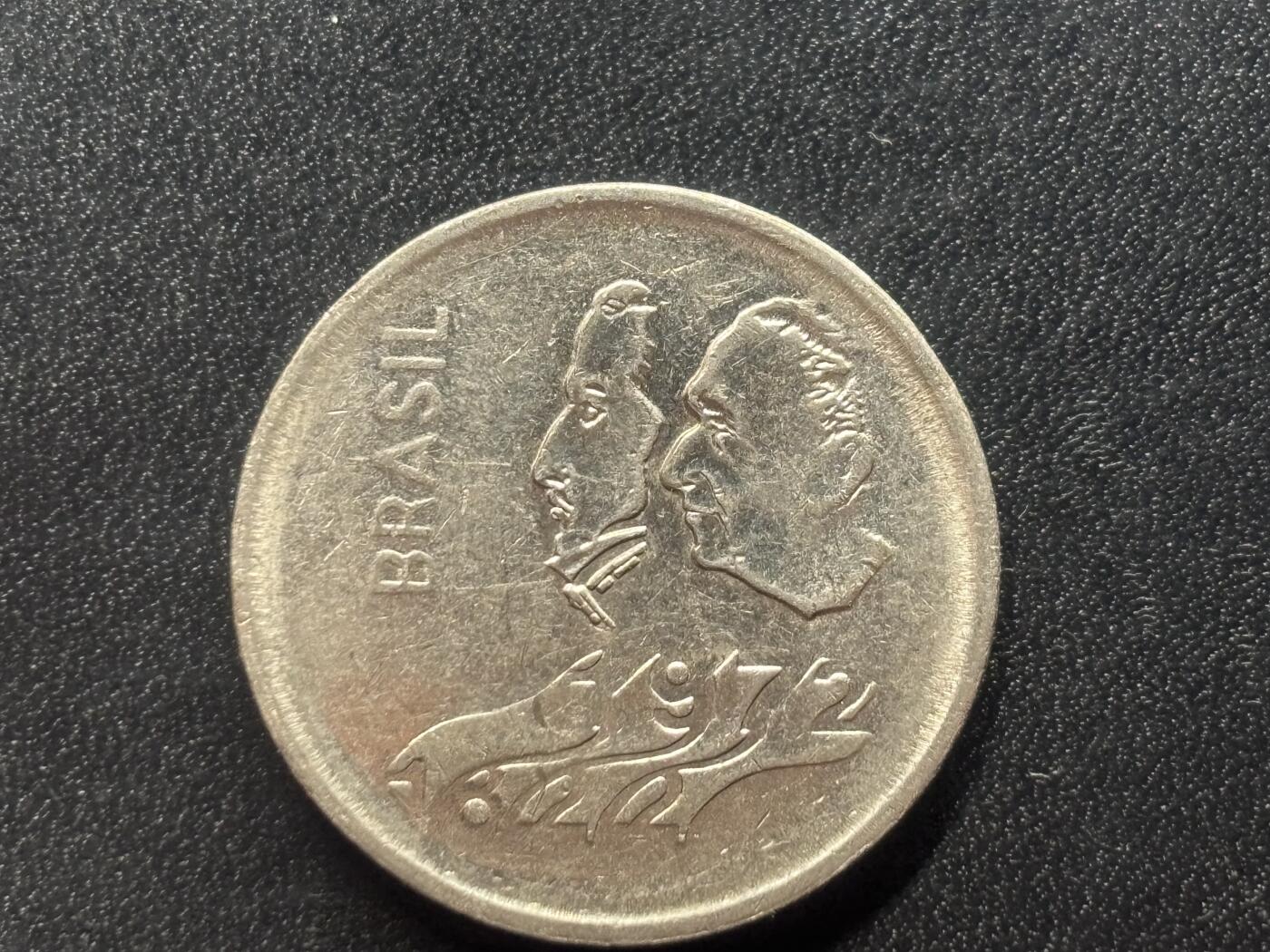 邮泉阁限时拍卖第三十六场 美洲硬币专场（硬币在国外。请付邮费6元。） 巴西1972年1克鲁纪念币