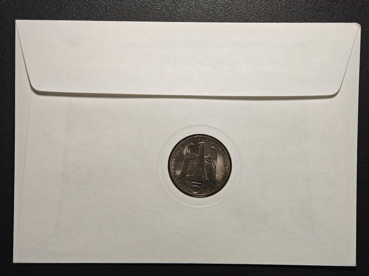 【德藏】世界币章拍卖第154期（拍品征集中~欢迎藏友联系） 3枚一组 德国马克邮币封 装帧精美