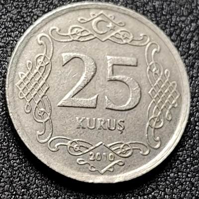 泉币菌-第133场-精品福利场 - 土耳其25库鲁铜镍币 国夫凯末尔