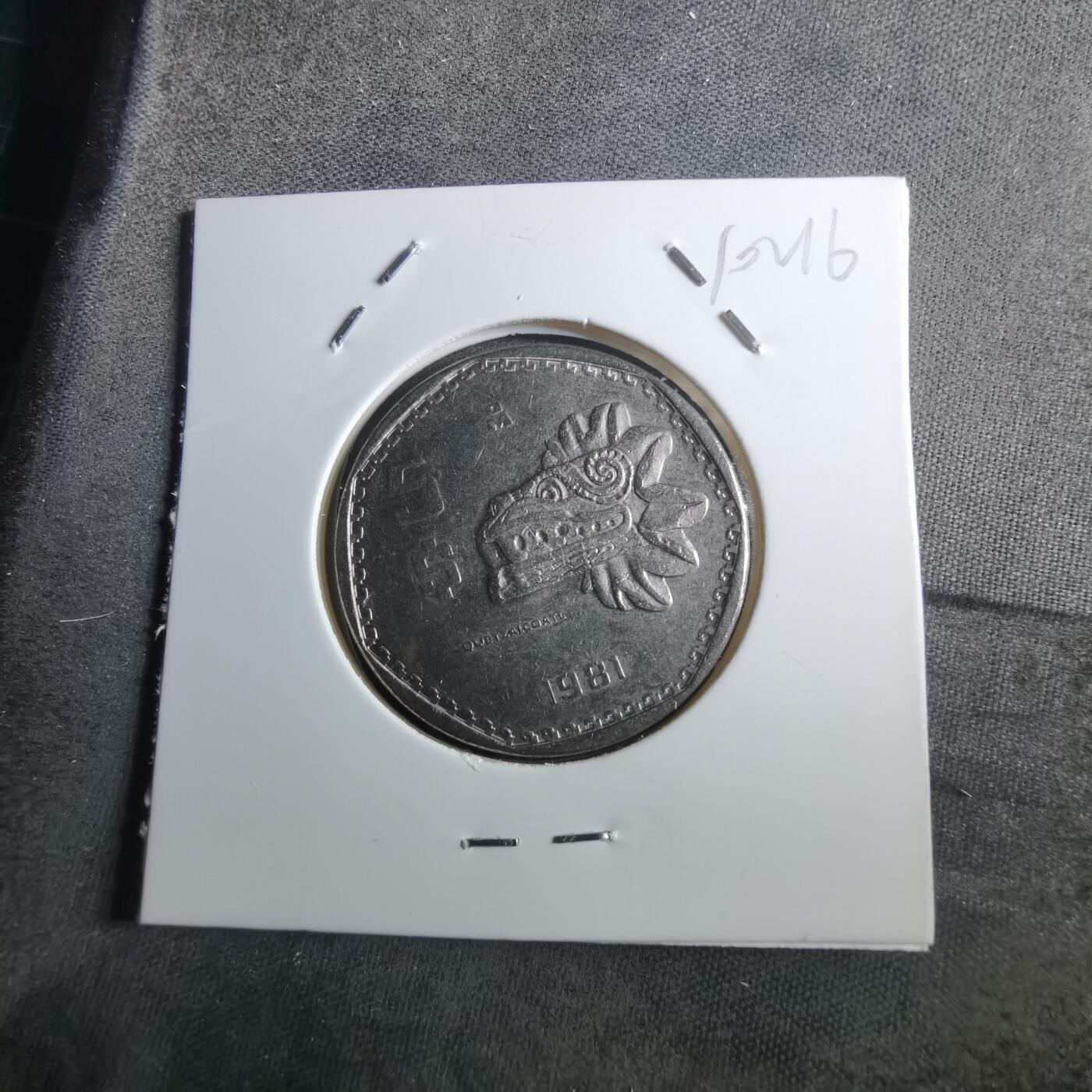 沼泽如烟--第910场 墨西哥1981年5比索