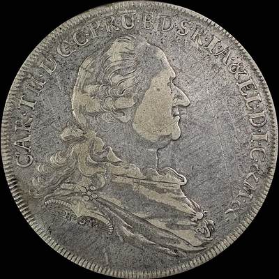 【雨安】【直播拍卖】【世界币章115期-裸币】2025-11-21 周五 19:30 保真 - [裸币德国] Germany 德国 德意志 1泰勒 Bavaria巴伐利亚 卡尔·特奥多尔.圣母抱婴 版式1 1778年