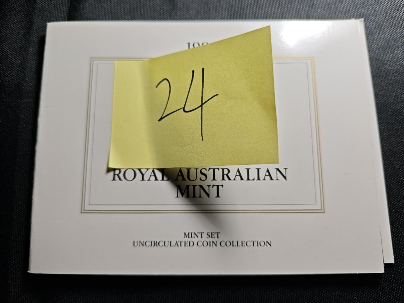 KK钱币收藏小铺 （套币 好品/批量散币 银币）专场  2月预留时间 周末发货  1985澳大利亚清年一套