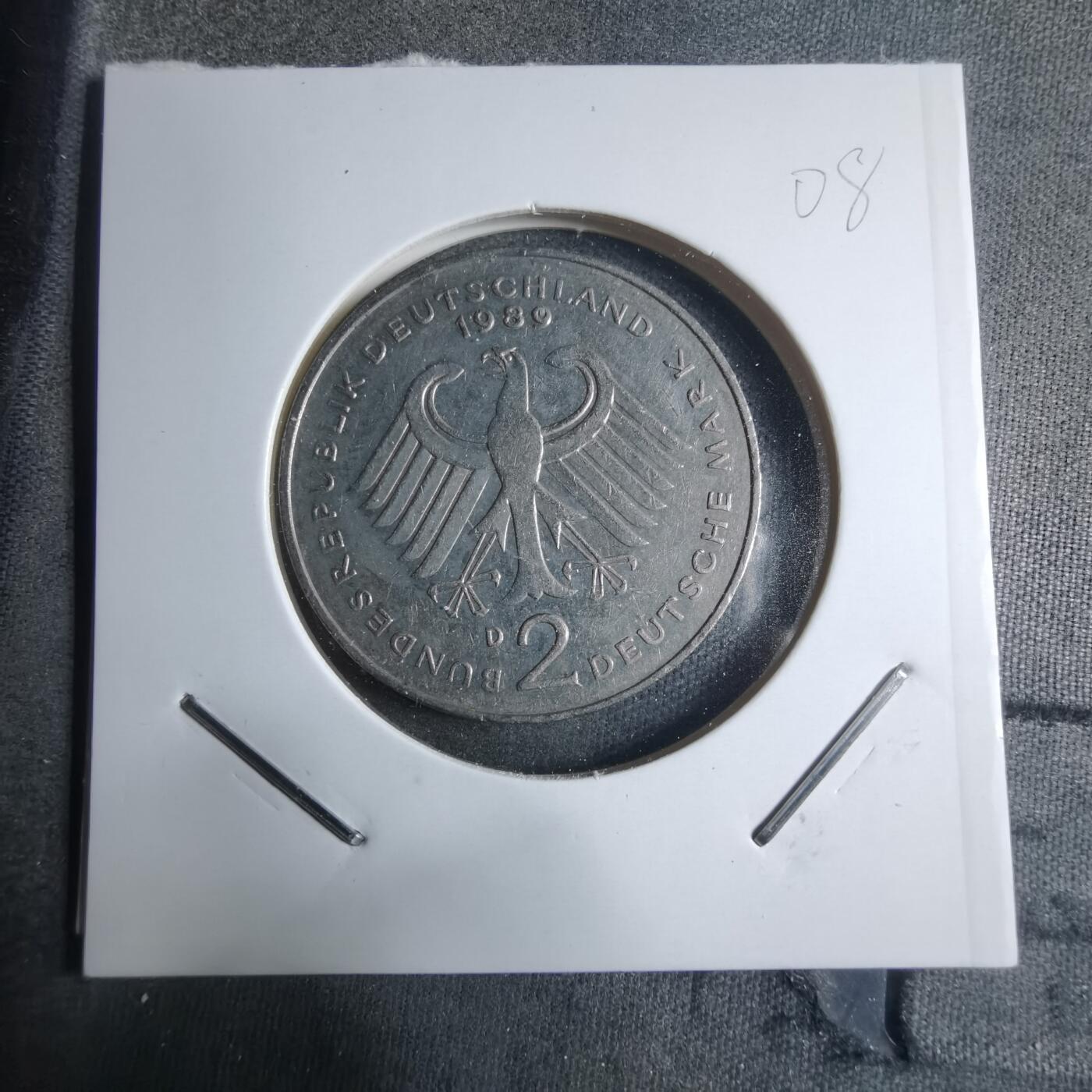 沼泽如烟--第909场 德国1989年2马克